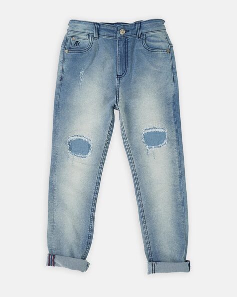 Japanese Denim Straight Fit Jeans in Vintage denim - Men | Burberry®  Official