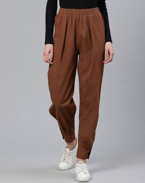 brown joggers womens