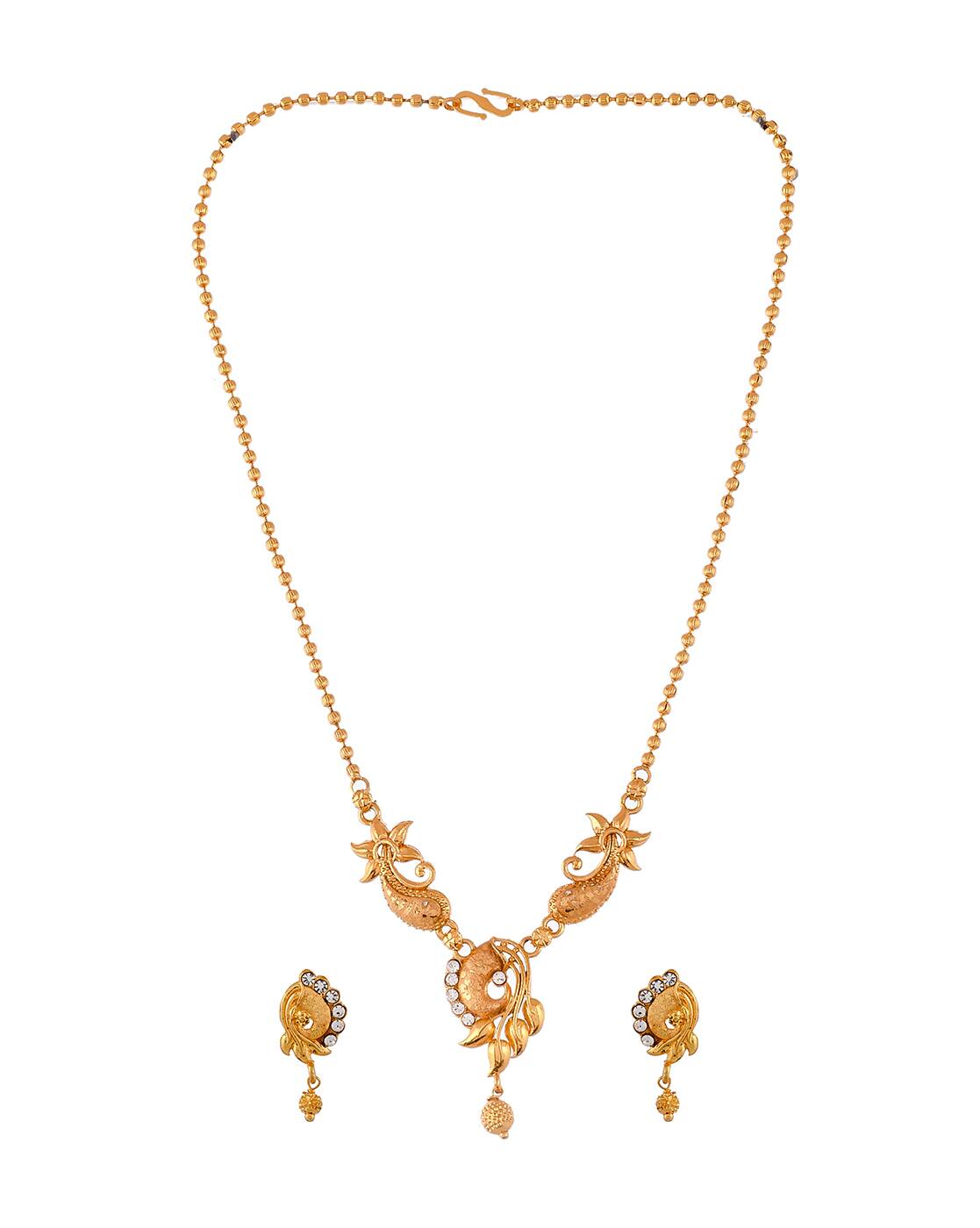 Gold-Toned \u0026 White Necklaces \u0026 Pendants 