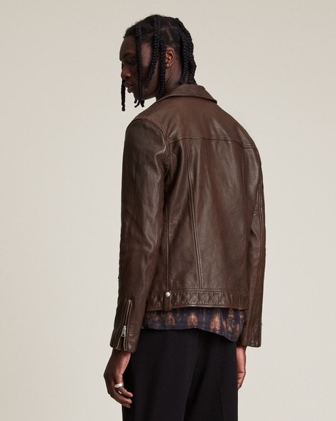 Oxblood leather hotsell motorcycle jacket