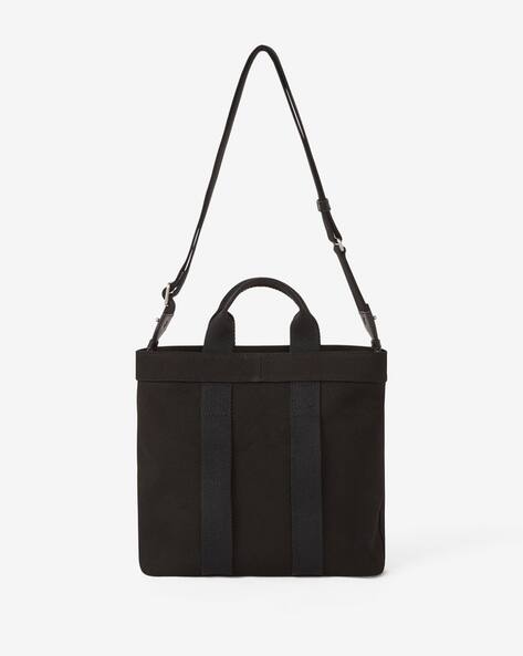Buy KENZO Logo Print Small Tote Bag | Black Color Women | AJIO LUXE