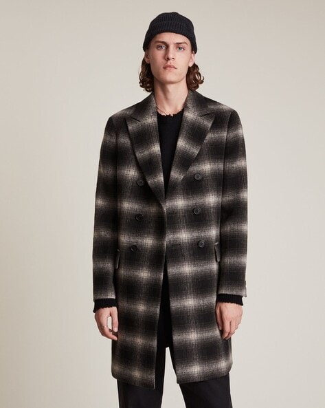 All saints clearance plaid coat