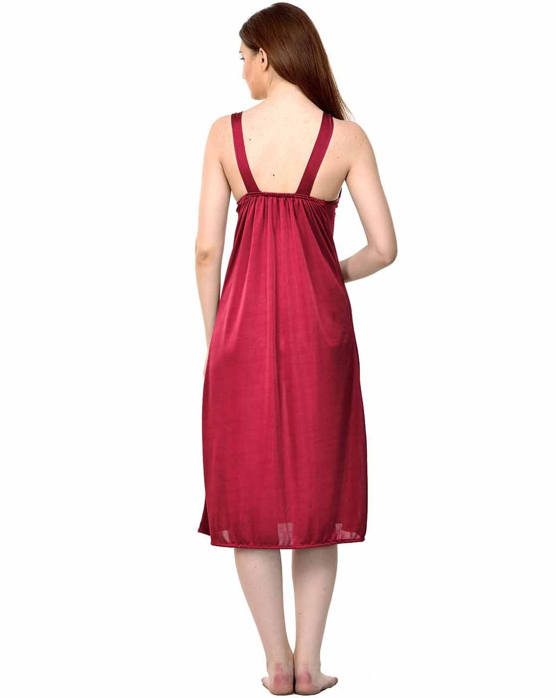 Buy Red Nightshirts&Nighties for Women by PHALIN Online