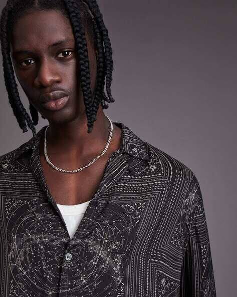 SAINTS Star Bandana Graphic Print Shirt 