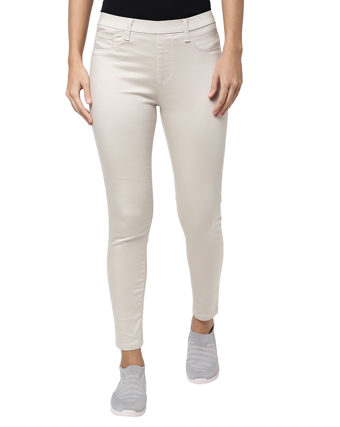 Buy OffWhite Trousers  Pants for Women by Fig Online  Ajiocom