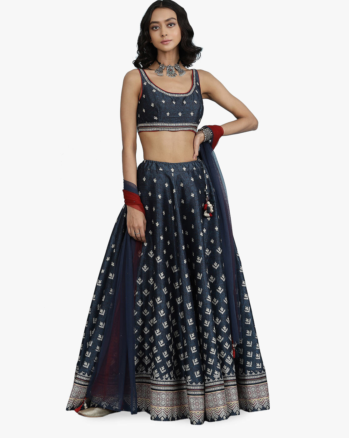 Printed Lehenga Choli with Dupatta