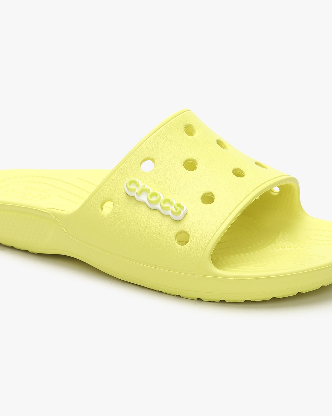 Green best sale croc slides