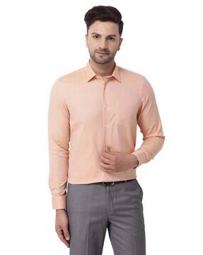 Buy Peach Shirts for Men by Blackberrys 