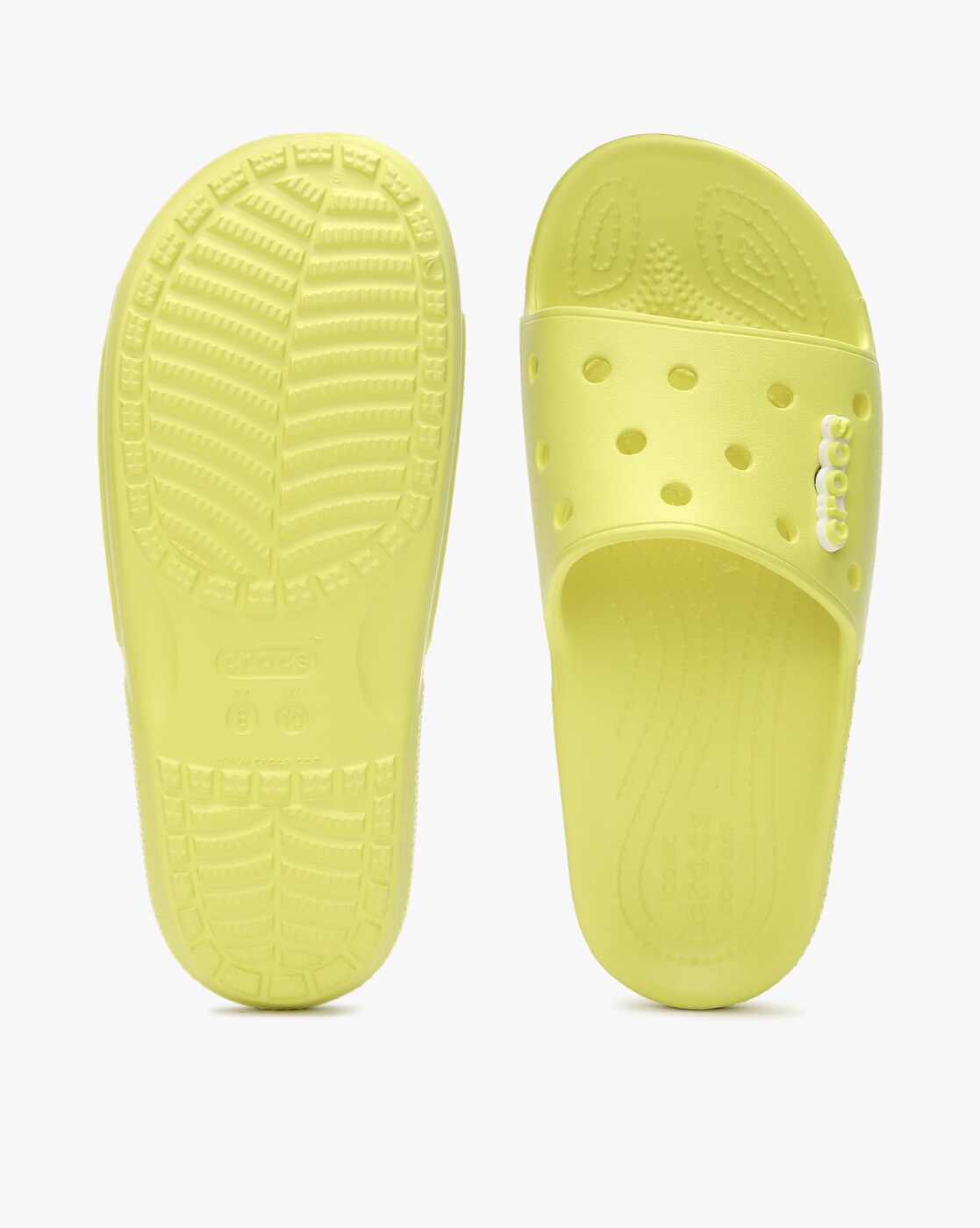 green crocs flip flops
