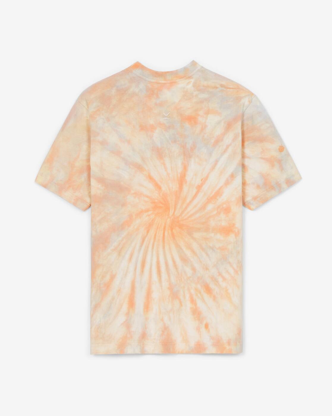 Buy KENZO Logo Cotton Relaxed Fit Tie & Dye Tshirt | Peach Color