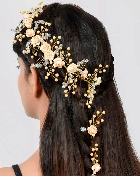 Buy Gold Hair Accessories for Women by Silvermerc Designs Online 