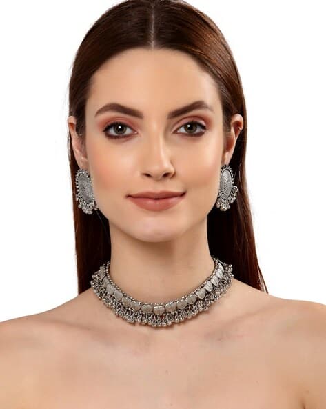 Buy Silver-Toned FashionJewellerySets 
