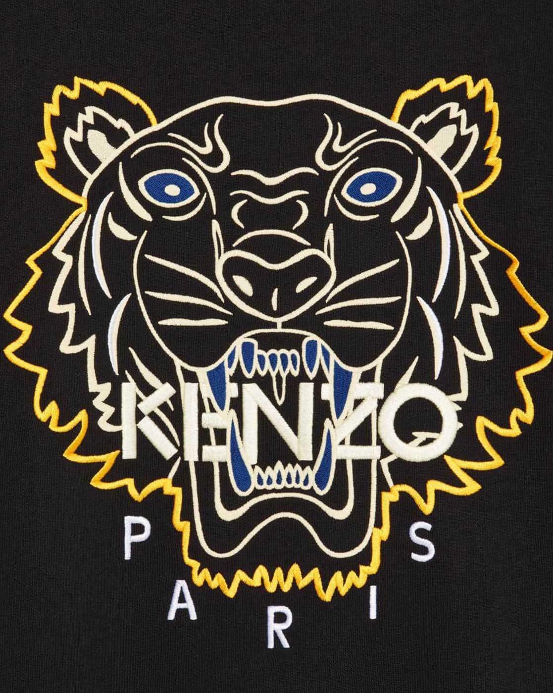 Buy KENZO Tiger Print Seasonal 2 Sweatshirt | Black Color Men