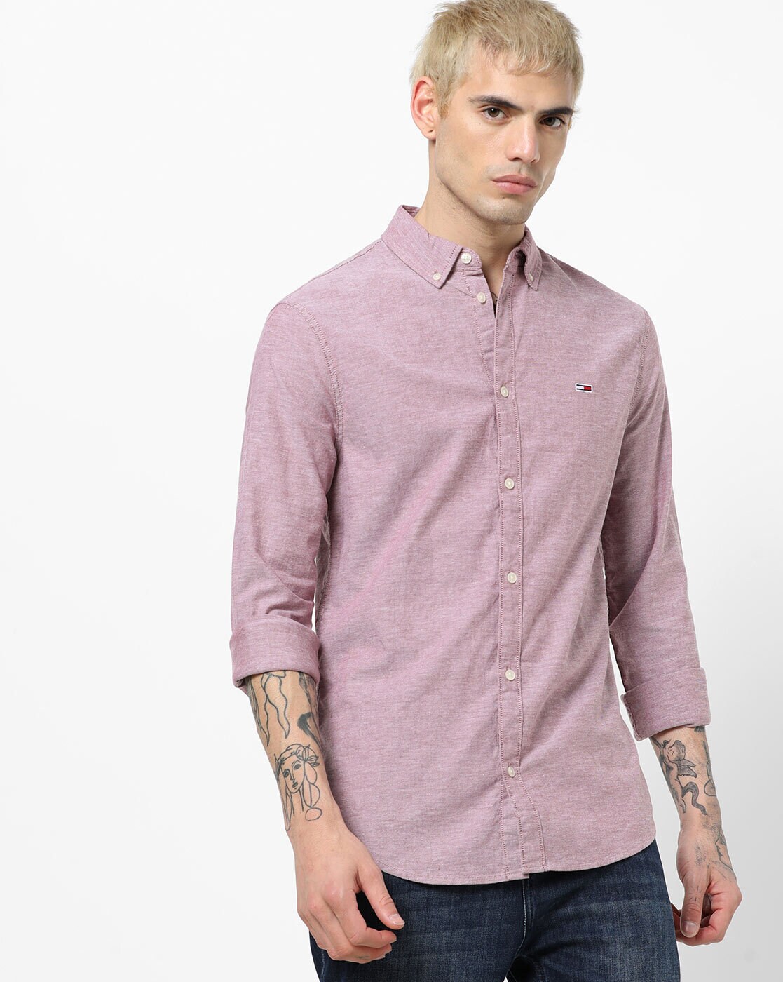 Buy Maroon Shirts for Men by TOMMY HILFIGER Online