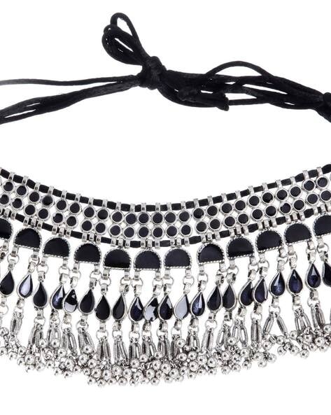 Black and White Eclipse Necklace – Sylca Designs