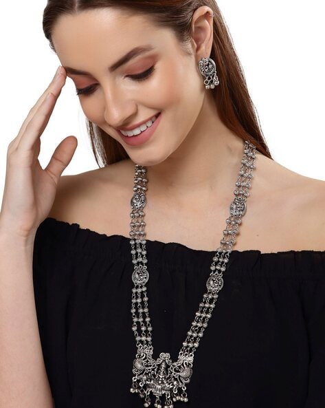 Buy Silver Necklaces & Pendants for Women by Jazz And Sizzle Online |  Ajio.com