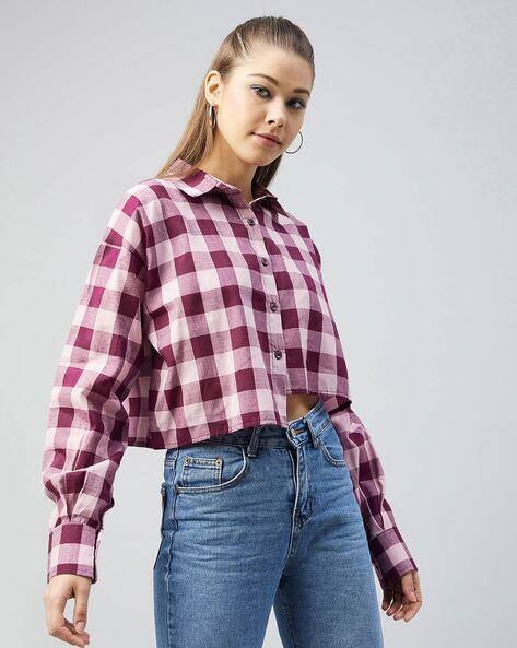 Buy Magenta Shirts for Women by 