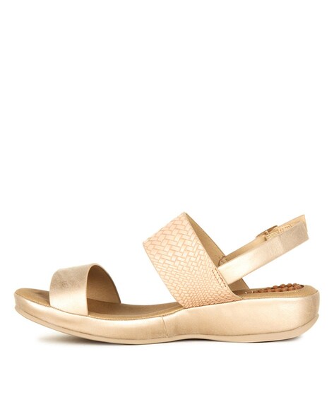 Buy Beige Heeled Sandals for Women by Pavers England Online Ajio