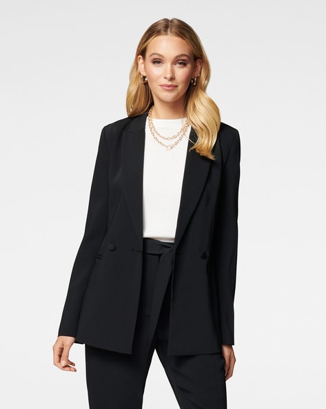 solid black blazer