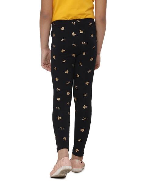 Buy Black Leggings for Girls by DeMoza 