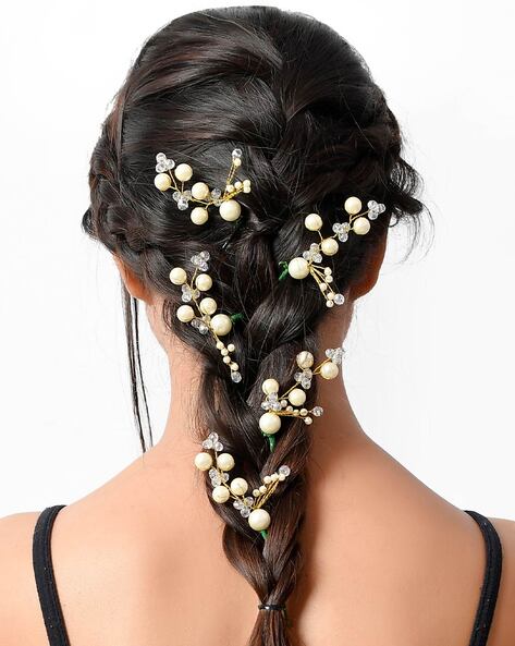 Buy Gold Hair Accessories for Women by Silvermerc Designs Online 