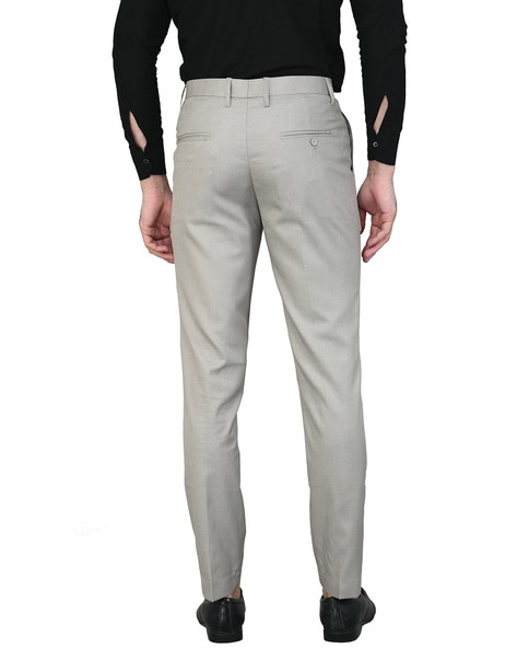 Business Pants in Silver by HUGO BOSS |