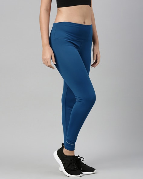 Women's Blue Wild Leopard Print High-waisted Yoga Leggings | Iron  Discipline Supply Co.