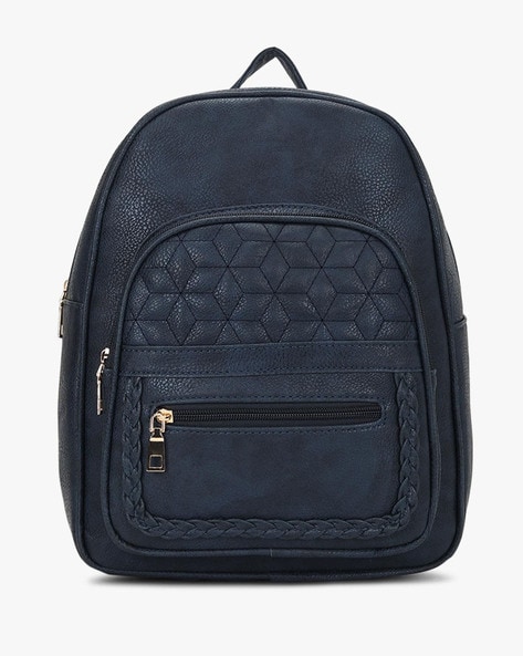 Boho Ethnic Mini Backpack Purse Woven Vegan Natural Blue Black Multi Pocket  Bag | eBay