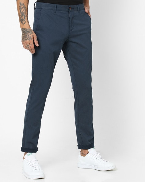 Buy Navy Blue Trousers  Pants for Men by CLUB CHINO Online  Ajiocom
