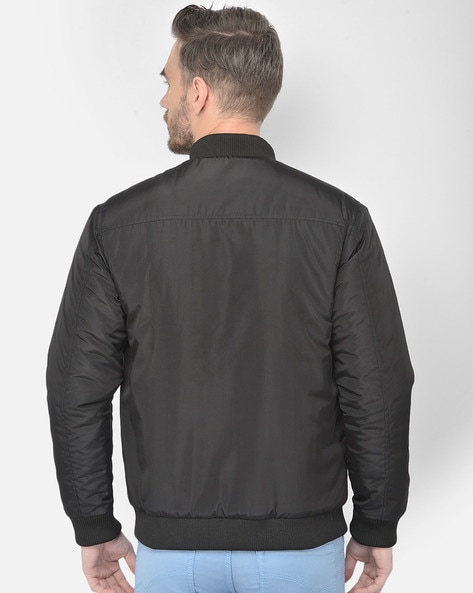 Buy Arrow Sports Solid Padded Bomber Jacket - NNNOW.com