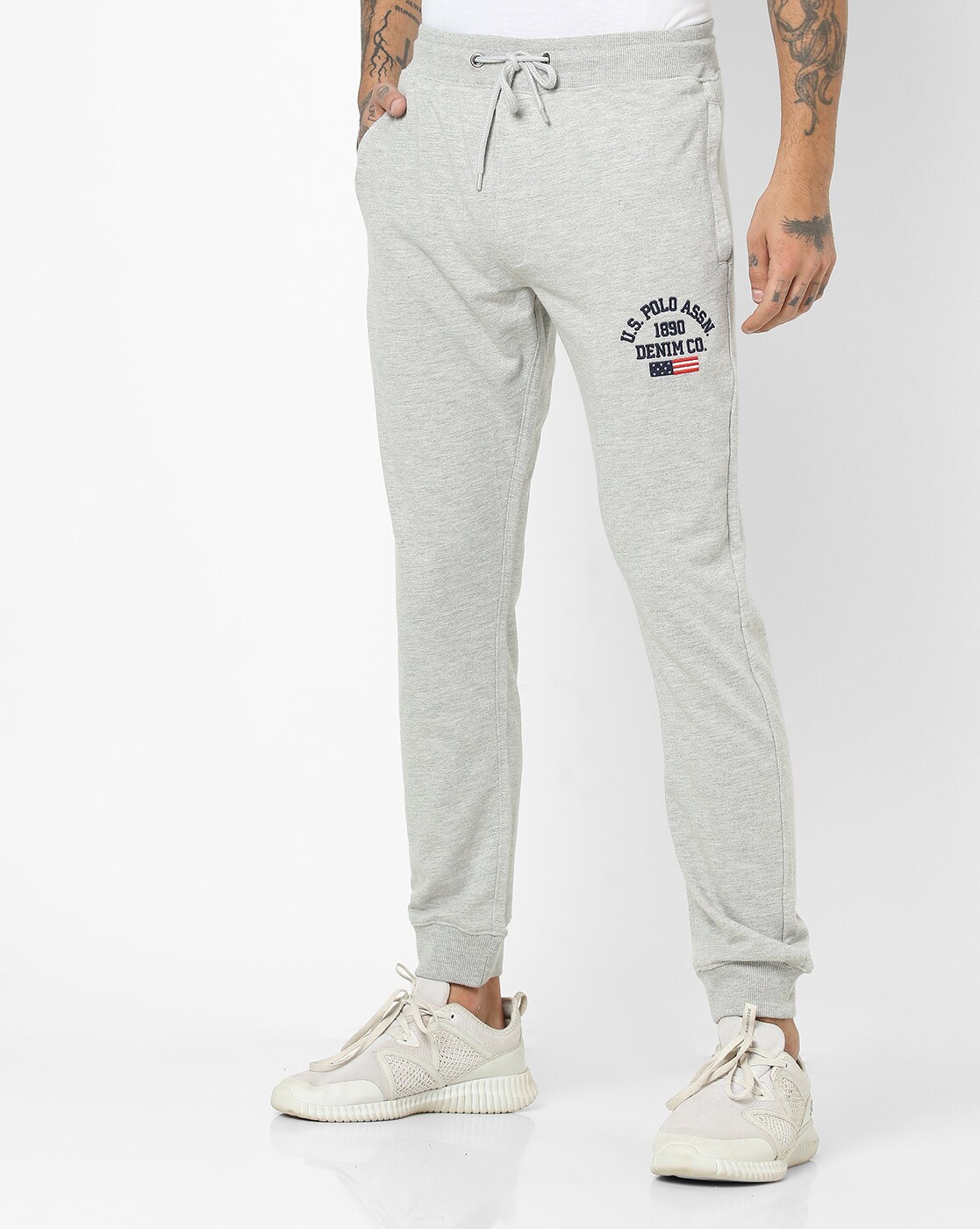 grey polo track pants