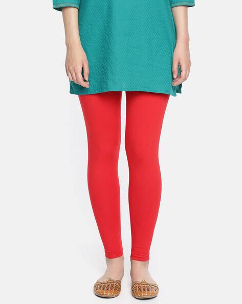 Buy Red Leggings for Women by Dollar 