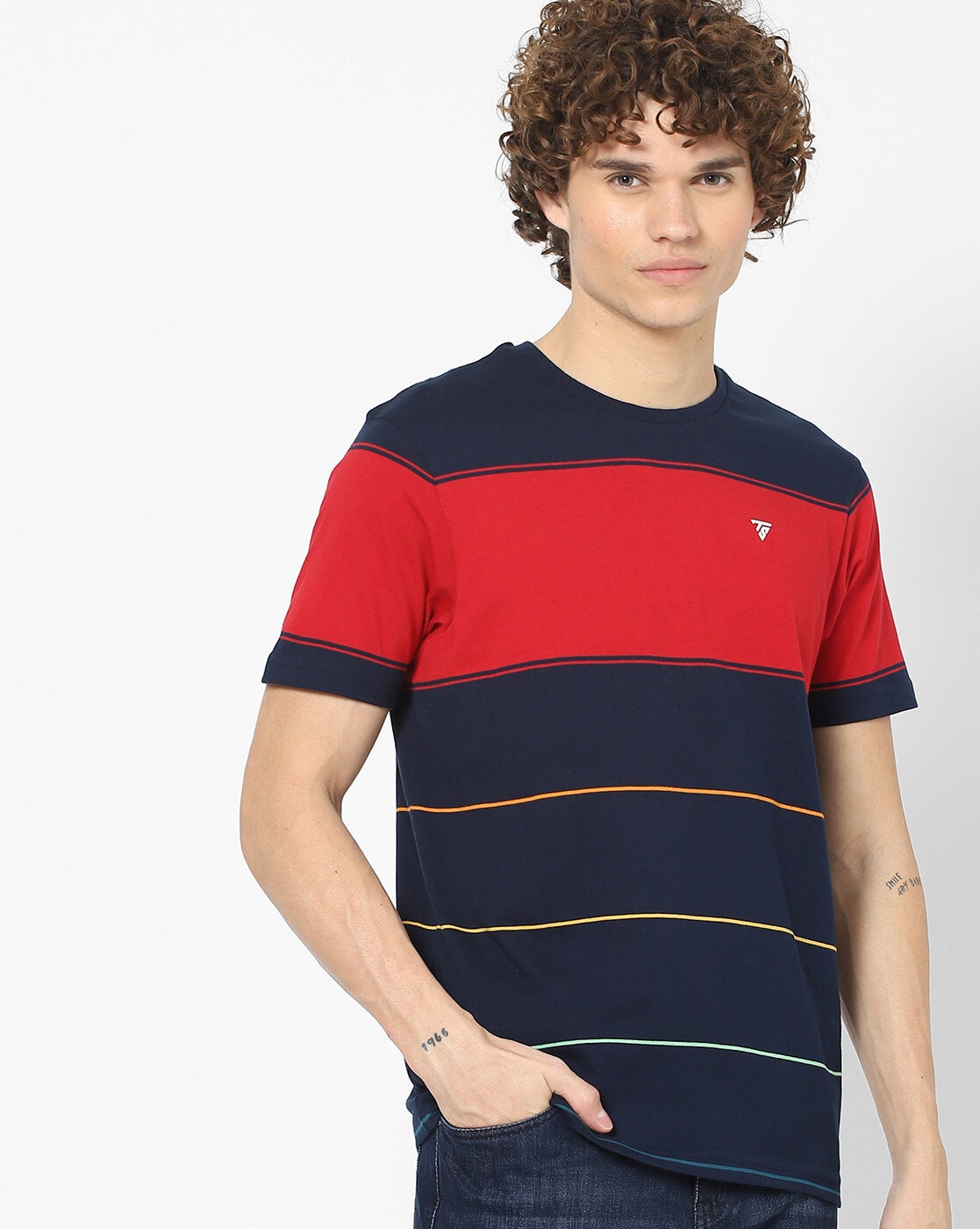 Buy Navy Tshirts for Men by Teamspirit Online