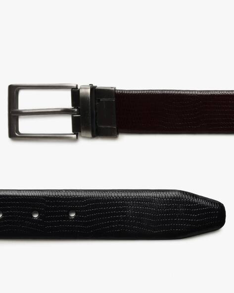 Leather Belt with Tang Buckle