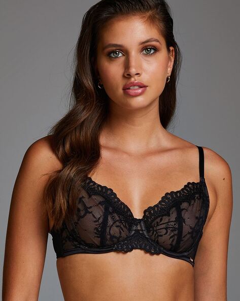 Helena Lace Underwired Bra with Adjustable Straps
