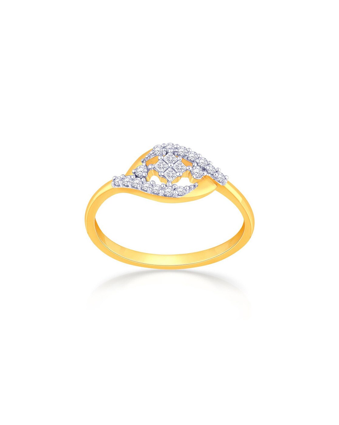 Swirl Sporangium Diamond Ring in 18KT Rose Gold