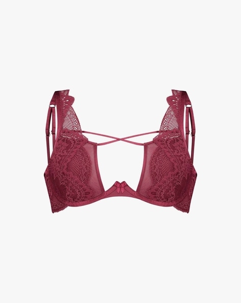 Hannako Padded Demi Lace Bra