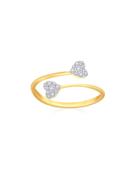 14Kt Yellow Gold Contemporary Promise Ring With 0.15cttw Natural Diamonds –  Lasker Jewelers
