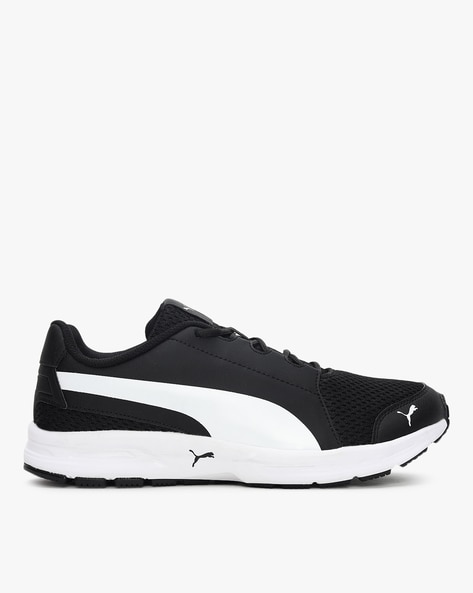 puma black colour shoes