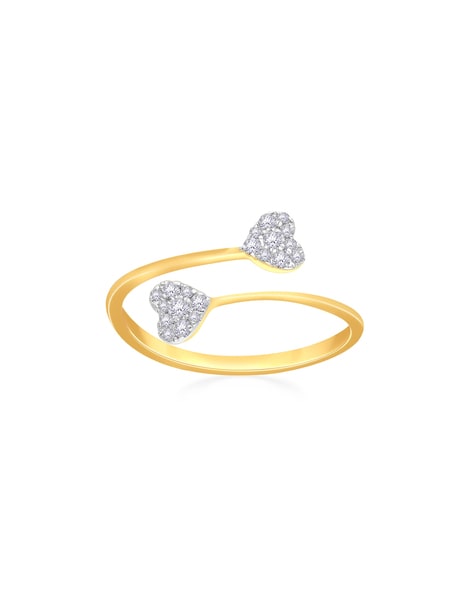 Dularey Designer Diamond Gold Ring, Size: M
