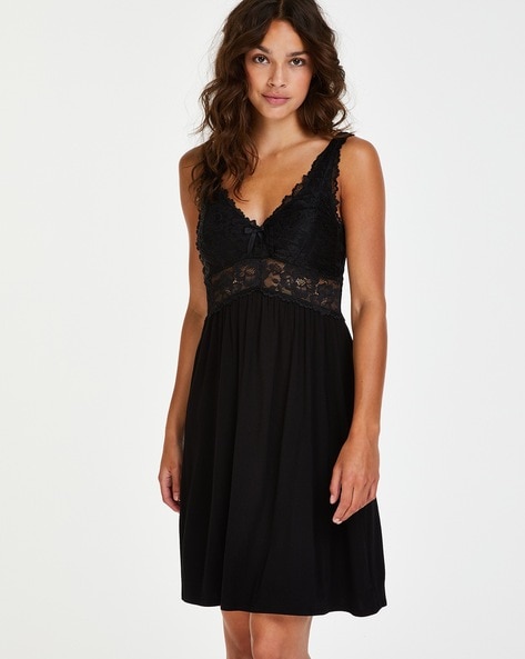 Nora Nightie with Lace Panels