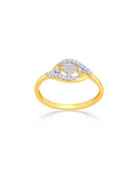 Buy MALABAR GOLD AND DIAMONDS Mine Diamond Ring - Size 11 | Shoppers Stop