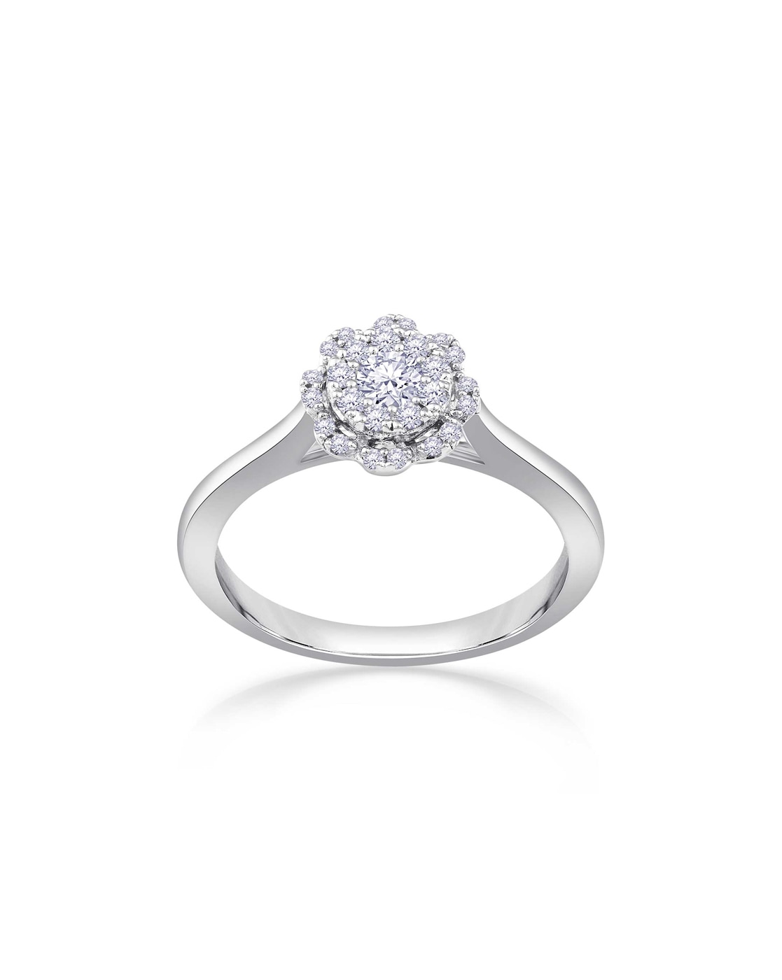 Rose & White Gold Diamond Engagement Ring | RQ9370WP | Valina Mix Metal Engagement  Rings