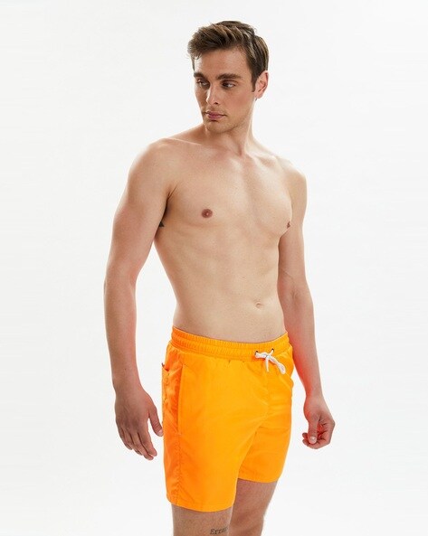 Orange swim sales trunks