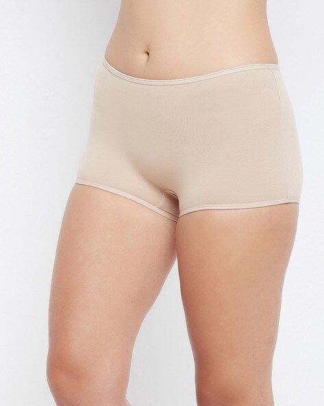 Boyshorts Panties for Women Underwear Stretch Smooth Slip Shorts Shapewear  Seamless (Beige, M) price in UAE,  UAE