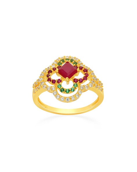 Buy Navratna Gemstone Ring Lab Certified Original Stone Navgrah Precious Stone  Gold Plated (Panchdhatu) Ring For Unisex By Ceylonimine Online - Get 59% Off