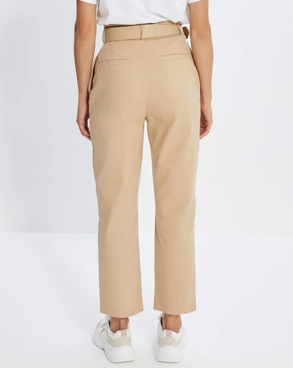 Buy Rust Trousers & Pants for Women by FREEHAND Online | Ajio.com