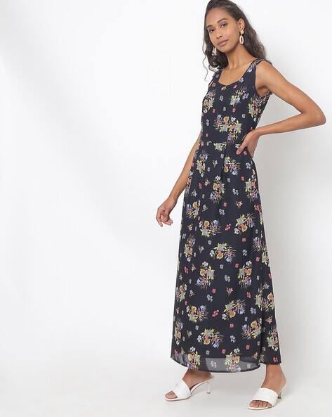 Buy Navy Blue Dresses for Women by Ak Fashion Online | Ajio.com