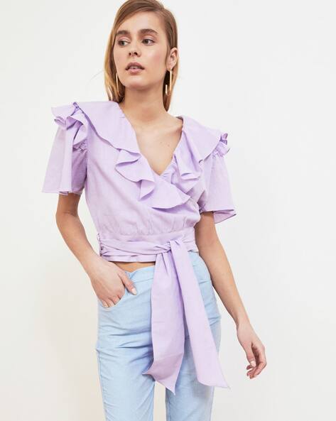 Buy Lavender Tops for Women by TRENDYOL 