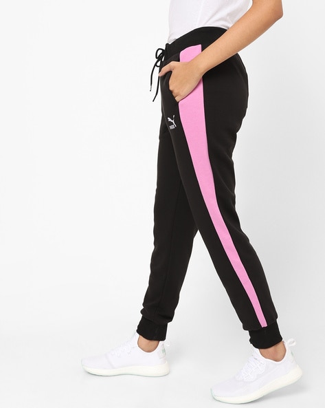 Buy Black & Pink Track Pants for Women by Puma Online